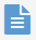 Blue file icon with the top right colder folded down.